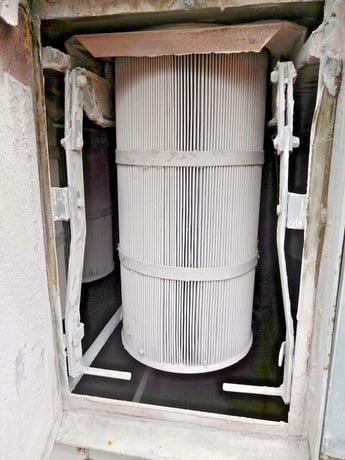 9600 cfm Wheelabrator #46-MPF-D/C, dust collector, 24 filter element - Image 10