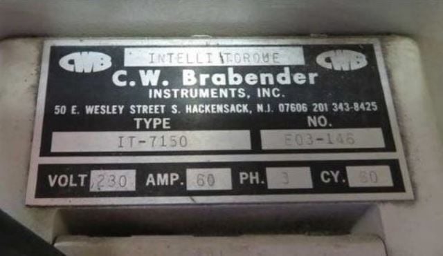 Brabender # intelli-torque, continuous mixer with extruders, 7.5 HP - Image 2
