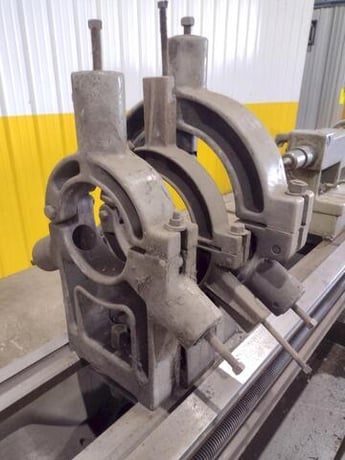 24" x 144" LeBlond #Regal, hollow spindle engine lathe, 21" 4-jaw chuck, 5" hole, 12-900 RPM, A1-11, Steady - Image 3