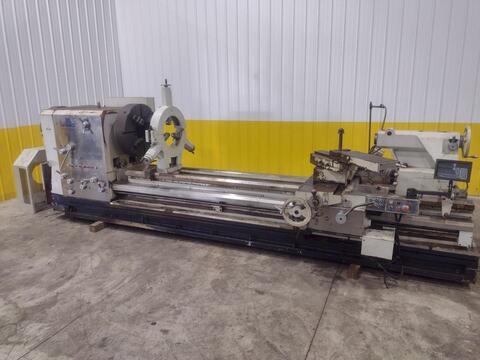 40" x 120" Willis #PA4010030, hollow spindle engine lathe, 28" 4-jaw chuck, 10" hole, 16" Steady Rest, Newall - Image 5
