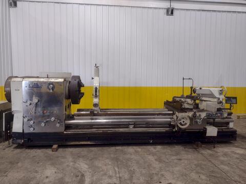 40" x 120" Willis #PA4010030, hollow spindle engine lathe, 28" 4-jaw chuck, 10" hole, 16" Steady Rest, Newall - Image 6