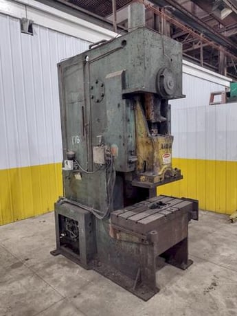 110 Ton, Aida #PR-XGC-100, gap frame press, 6.6" stroke, 2.95" adj., 50 SPM, 41.7" x22" bed, air clutch & - Image 1