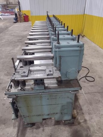 12 Stand, Rafter, rafted rollformer, 2" shaft diameter, 14" roll space, R-L, 12" horizontal centers, 4"-7" - Image 3