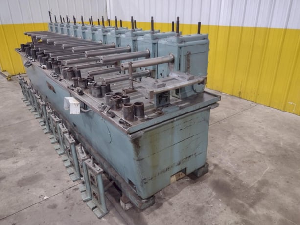 12 Stand, Rafter, rafted rollformer, 2" shaft diameter, 14" roll space, R-L, 12" horizontal centers, 4"-7" - Image 8