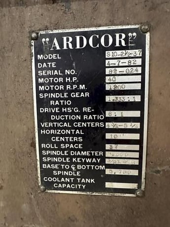 20 Stand, Ardcor #S10-2.5-37, rollformer, 2.5" arbor, 37" roll space, 10" horizontal centers, 4.75"-5.25" - Image 3