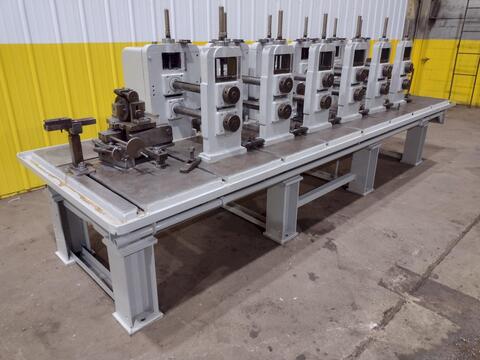 6 Stand, Yoder #M2-1/2, rollformer, 2" arbor, 15" roll space, 18" horizontal centers, 5"-10.25" vertical adj. - Image 1