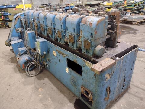 8 Stand, Yoder #M1-1/2, rollformer, 1.5" arbor, 8" roll space, 11" horizontal centers, 4"-7" vertical adj. - Image 5