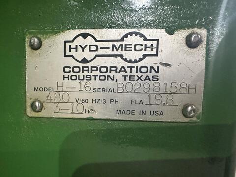 16" x 16" Hyd-Mech #H-16, automatic horizontal band saw, 18'10" x 1-1/2" blade, 50-350 SFPM, hydraulic - Image 3