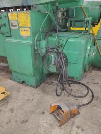 1/4" x 8' Wysong #825, mechanical power squaring shear, 14 holddowns, 36" front operated power back gauge, 55 - Image 10