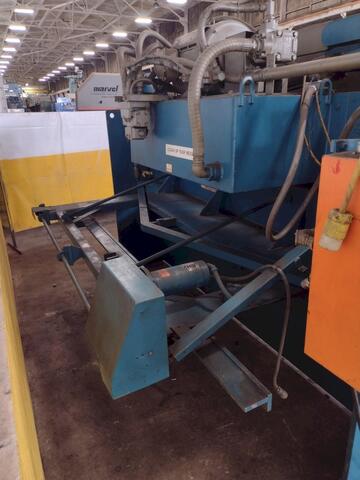 1/4" x 10' HTC #250-10A, hydraulic shear, 9 holddowns, 36" front operated power back gauge, eletric foot trip - Image 3