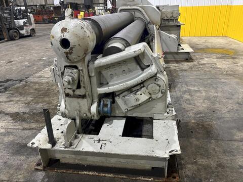 10' x 1/2" Webb #9L-1210, 3-roll initial pinch plate roll, 12" roll diameter, 6-12 FPM, air drop end, powered - Image 8