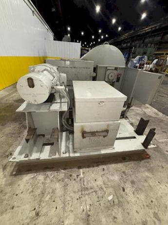 10' x 1/2" Webb #9L-1210, 3-roll initial pinch plate roll, 12" roll diameter, 6-12 FPM, air drop end, powered - Image 10