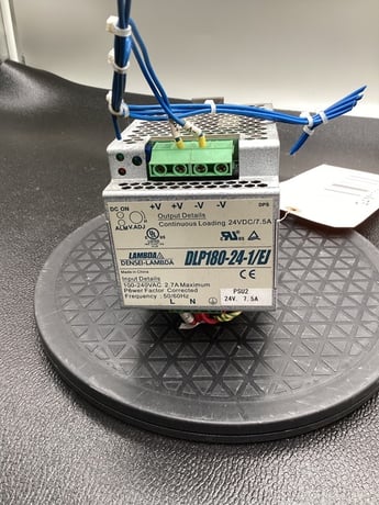 LAMBDA DLP180-24-1/EJ 24VDC DIN RAIL POWER SUPPLY USED - Image 1