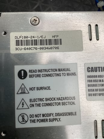 LAMBDA DLP180-24-1/EJ 24VDC DIN RAIL POWER SUPPLY USED - Image 5