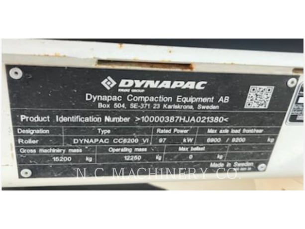 Svedala/Dynapac Sweden CC6200VI, Asphalt Paver, 800 hours, S/N: JA021380, 2018 - Image 5