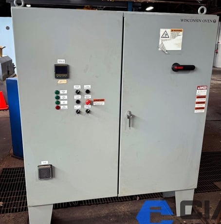 60" width x 72" H x 12" D Wisconsin Oven #PIT-60/60-12E, temper furnace, 1250°F, Eurotherm 3204 temperature - Image 5