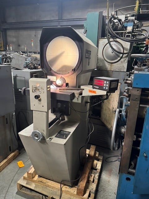 14" MicroVu #H14, optical comparator, 5" x 18" table, 8" x 6" table travels, ST Industries Comoutational - Image 1