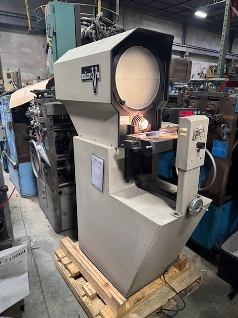 14" MicroVu #H14, optical comparator, 5" x 18" table, 8" x 6" table travels, ST Industries Comoutational - Image 2