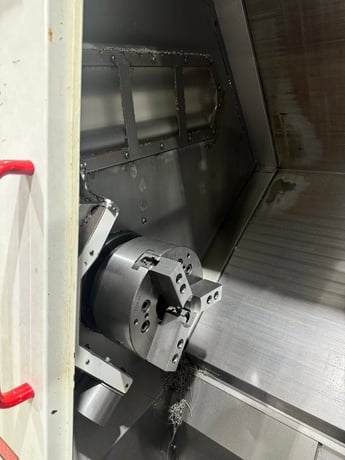Haas #HL-4, CNC turning center, 10" chuck, 2.5" bar, 34" L x 14.5" diameter turn, 3400 RPM, 30 HP, 12 turret - Image 3