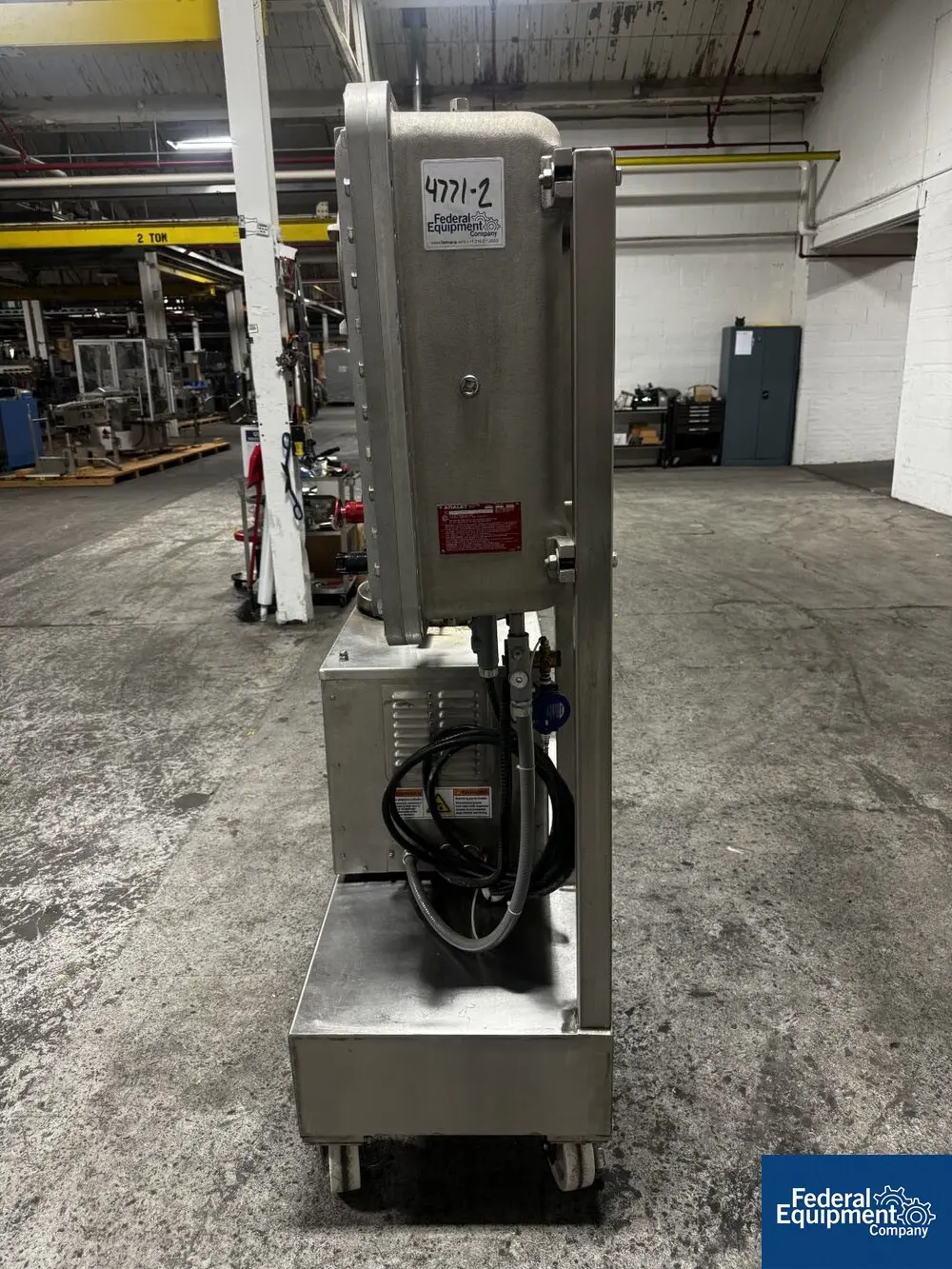 Rousselet Robatel #RC30VXR, Vert Basket Centrifuge, 316 Stainless Steel, 3000 RPM, 6 kg 13.2 lb. capacity - Image 3