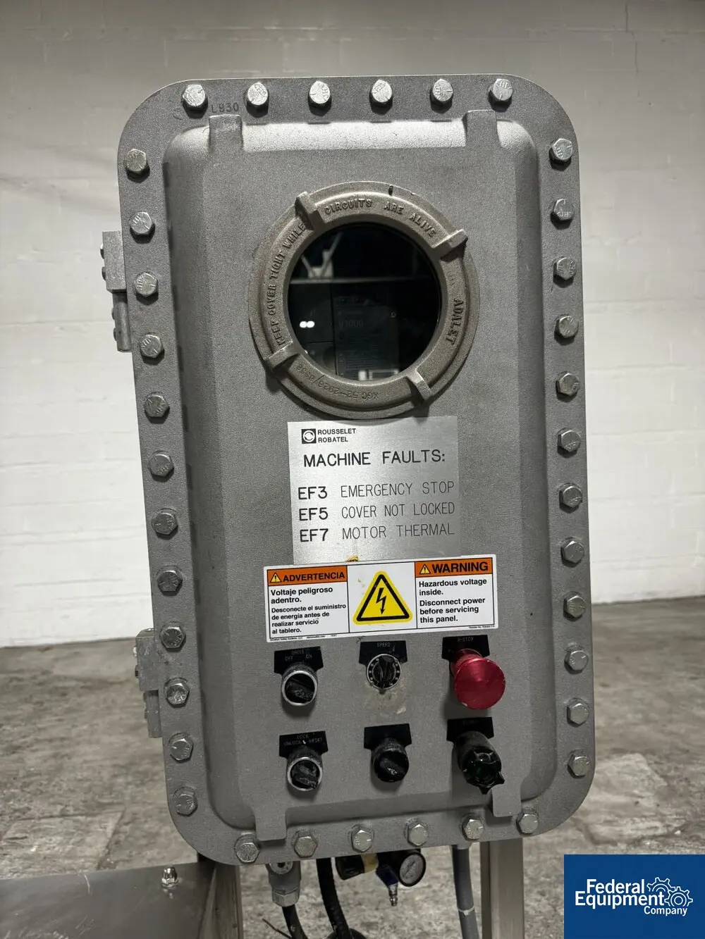 Rousselet Robatel #RC30VXR, Vert Basket Centrifuge, 316 Stainless Steel, 3000 RPM, 6 kg 13.2 lb. capacity - Image 6