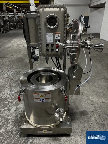 15.7" x 11" Rousselet Robatel #RC40VXKSAR, Vert Basket Centrifuge, hastelloy C22, 3000 RPM, 49.3 lb. - Image 5