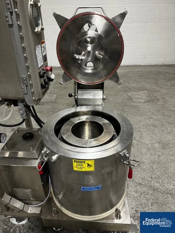 15.7" x 11" Rousselet Robatel #RC40VXKSAR, Vert Basket Centrifuge, hastelloy C22, 3000 RPM, 49.3 lb. - Image 8