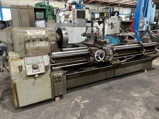 22" x 96" Monarch #Series-60, engine lathe, 14" swing over cross slide, 4-jaw 18" chuck, 10 HP, steady rest - Image 1