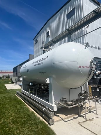 6565 gallon PES, Refrigerant Storage Tank System, R134a, skid mount pump & valve system, 250 psig, ASME - Image 2