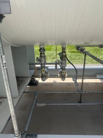 6565 gallon PES, Refrigerant Storage Tank System, R134a, skid mount pump & valve system, 250 psig, ASME - Image 6