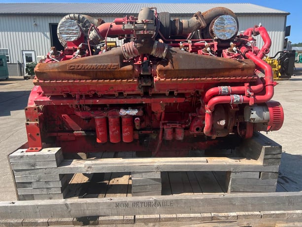 Cummins #QSK50, industrial fracking engine, Tier 3 pre-emission, used running takeout, 2018 - Image 1