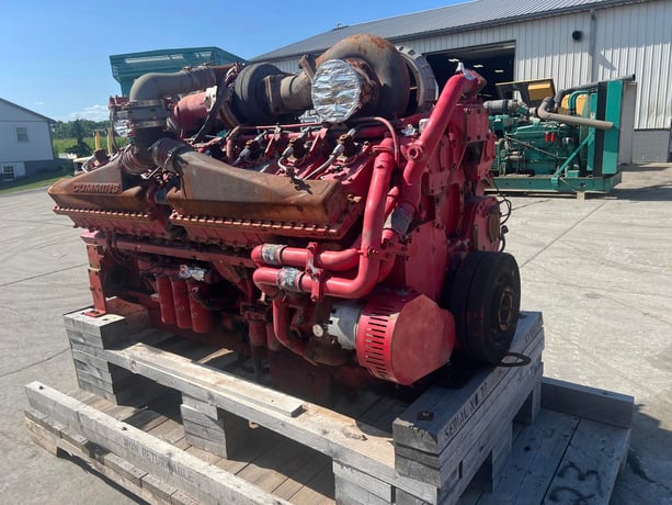 Cummins #QSK50, industrial fracking engine, Tier 3 pre-emission, used running takeout, 2018 - Image 8