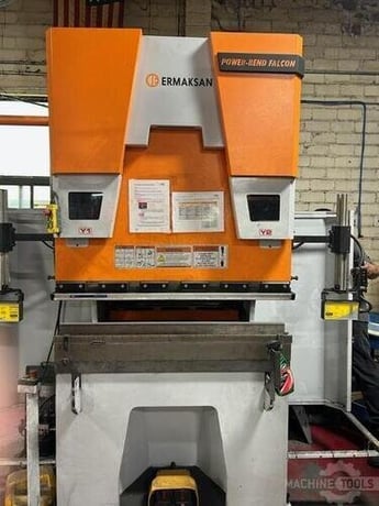 66 Ton, Ermaksan #Power-Bend-Falcon-1270-60, Knee Seater, Delem 58T Control, 4-Axis (Y1, Y2, X, R), AKAS, 2022 - Image 1