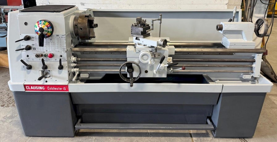 15" x 50" Clausing #15", lathe, Inch/mm, 2000 RPM, 7-1/2 HP, clean - Image 1