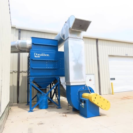 Donaldson Torit #DFE3-24, Dust Collectors, Baldor EM4115T, 50 HP, 3Ph, 230/460 V., 1775 RPM, w/ ductwork, 2022 - Image 1