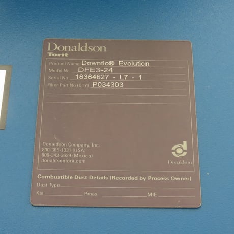 Donaldson Torit #DFE3-24, Dust Collectors, Baldor EM4115T, 50 HP, 3Ph, 230/460 V., 1775 RPM, w/ ductwork, 2022 - Image 2