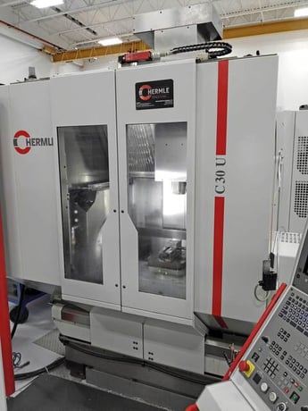 Hermle #C30U, 5-Axis machining center, 25.6" X, 23.6" Y, 19.7" Z, 20-18000 RPM, 20 HP, 75 automatic tool - Image 1