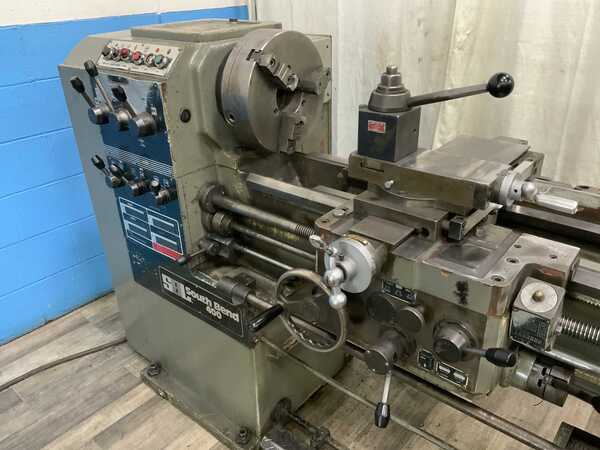 15" x 40" South Bend #400, engine lathe, 8.6" swing over cross slide, 4-jaw chuck, thread dial, 3 HP - Image 3