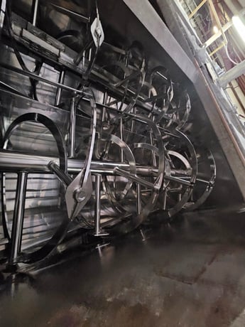 Custom, Dual Double Helix Ribbon Blender, Stainless Steel, 2x 100 HP motors, 2000 - Image 2