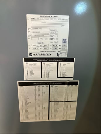 Allen-Bradley #Bulletin-1336, MCC, 156A, 460 Volts, (2 available) - Image 3