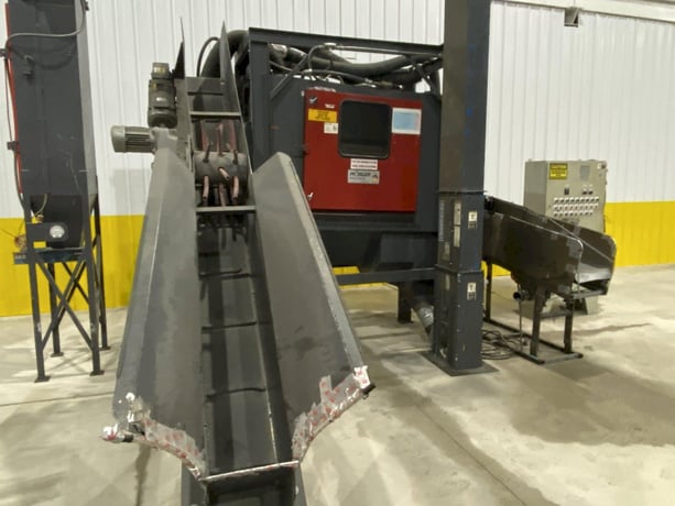 Rosler #JDBC-11/2, Continuous Barrell Blasting/Automatic Parts Deburring Machine, 13.75" diameter x 36" L - Image 7