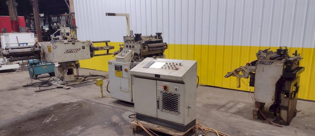6000 lb. Littell, Servo Coil Feed Line, 24" width x 60" diameter Coil, 24" width x 0.25" thick Feeder - Image 2