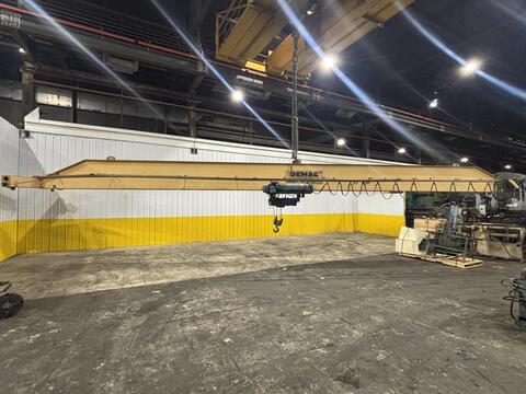 10 Ton, Demag, Bridge Crane, Single Girder, 54.83' Span, 8.33' width End Truck - Image 1