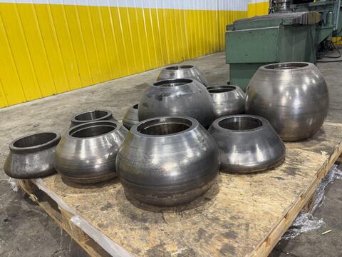 1/2" Boldrini #RIB0-13-HY, Hydraulic Head Flanger & Dishing Machine, 21"-157" Plate diameter, 11.8" Flanging - Image 2