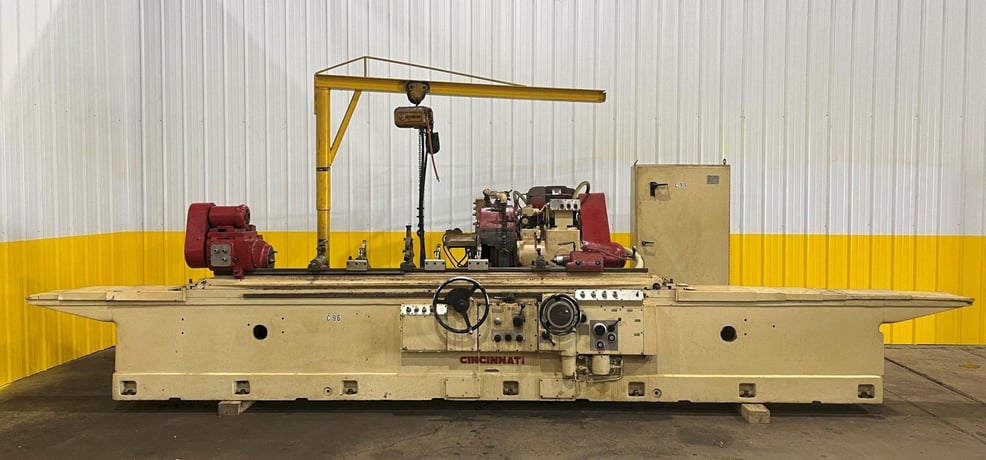 10" x 96" Cincinnati, Plain Cylindrical Grinder, 30" diameter x 3" width Grinding Wheel, 15 HP, (4) 50-170 - Image 5