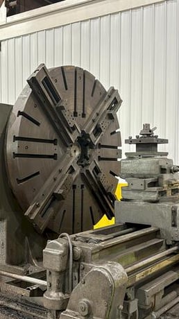 120" Craven, Heavy Duty Facing T-Lathe, 12" L Gap, 72" Chuck diameter, 4-Jaw Independent Chuck, (16) 13-97 - Image 7