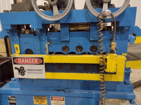 24" x .25" Metform #Flattener, High Precision Backed Up Coil Straightener Strip Leveler, 3 Over 4 Rolls, 6" - Image 6
