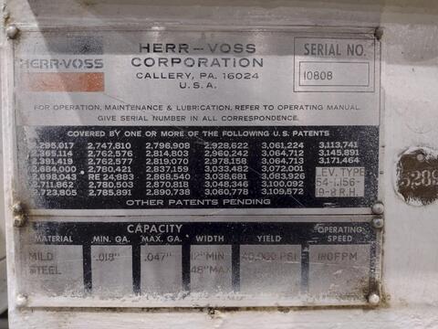 48" x .047" Herr Voss #54-1.156-19-8-RH, Precision Backed Up Leveler, 19 Rolls, 54" width x 1.156" Roll - Image 2