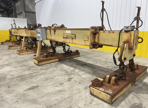 53 Ton, Bushman #MT-420, Telescoping Magnetic Lifting Spreader Beam w/Ohio Magnetics Diesel Generator - Image 2