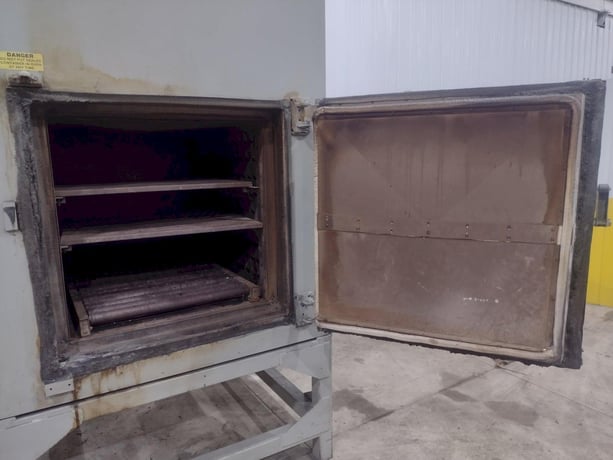 60" x 38" x 38" Precision Quincy #45E-1000M, Heated Oven, 572-1000 °F, 1.5 HP 2520 DFM Recirculating Fan - Image 8
